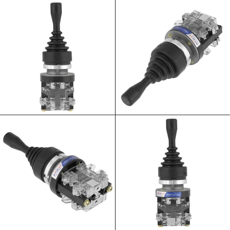 Momentary Joystick Switch 2NO 2-position AC380V 5A HKA1-41Z02 Return Momentary