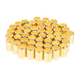 TEHAUX 50pcs Metal Tube Ferrules Compression Fittings Assortment Kit Insert Sleeves for Secure Hose Connections Easy Installation for Air Torch Sprayer Hoses Sturdy Water Line Accessories