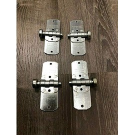 Set of 4 TODCO 69035 END Hinges and 61174 1 inch Rollers Overhead ROLL UP Door Parts