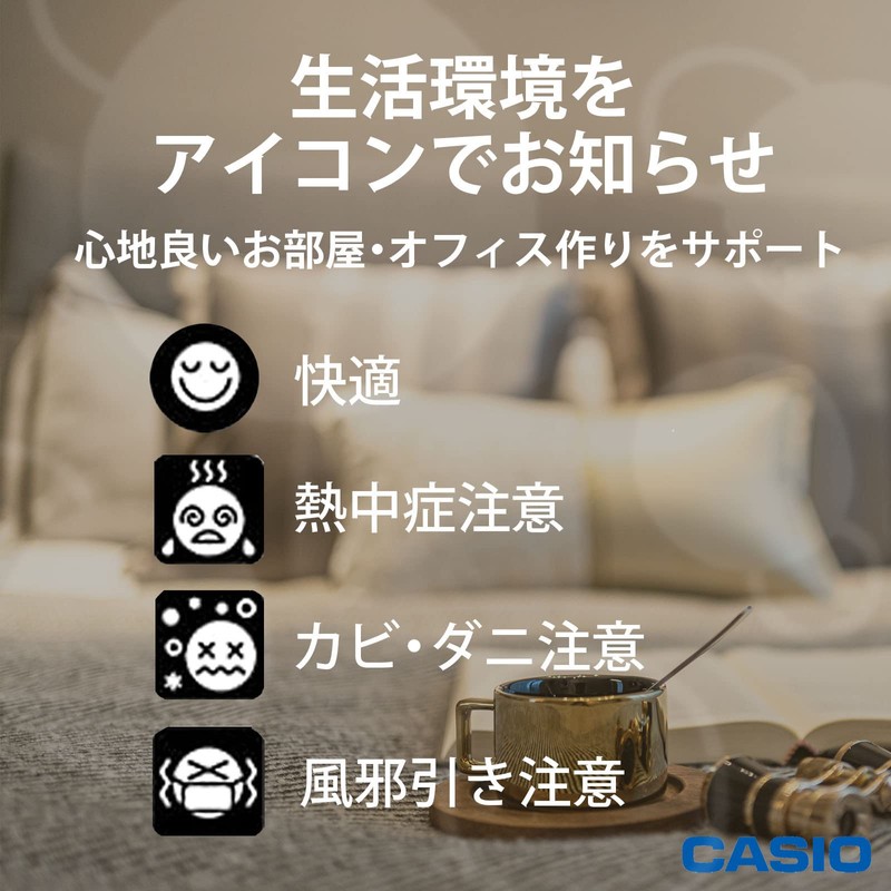 Casio DQL-130NJ-8JF Alarm Clock, Radio Clock, Silver, Digital, Constant Lighting,