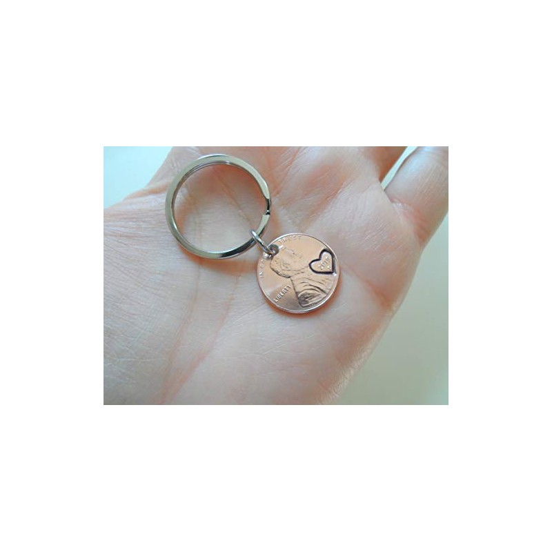 Double Keychain Set 2019 US One Cent Penny Keychains with