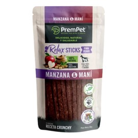 Relax Sticks Calmantes para Perros, Sabor Manzana y Maní, 100% Natural, Todas Las Razas, 120g