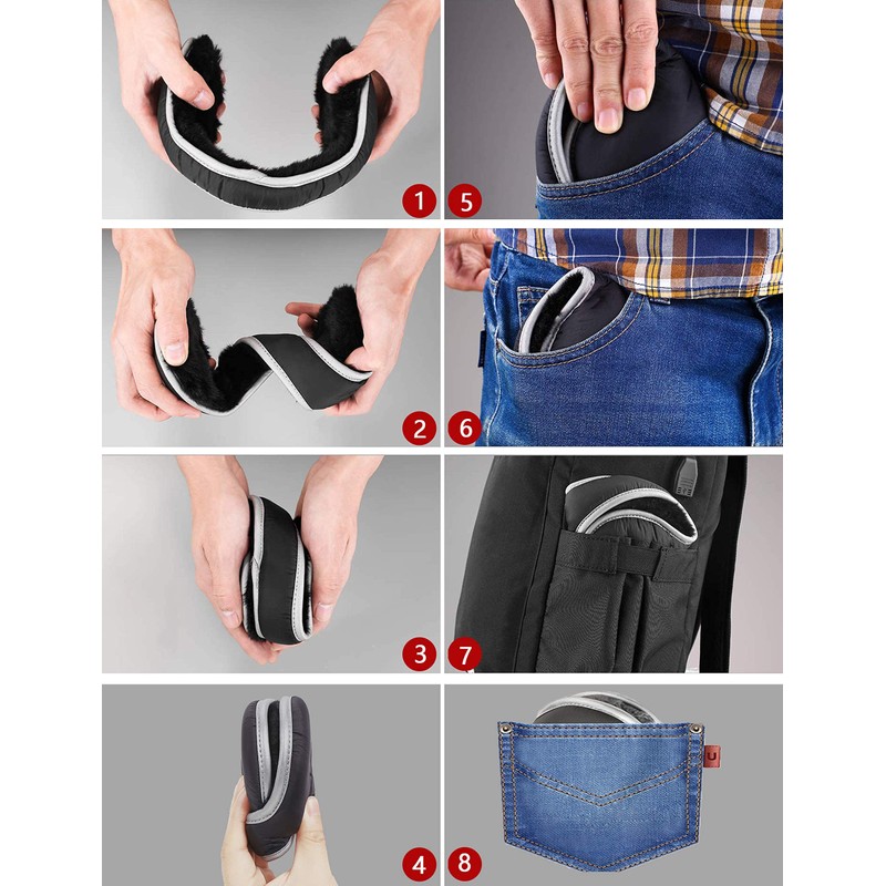 LifeFan Foldable Unisex Ear Warm Earwarmer Ear Wrap Winter Cold