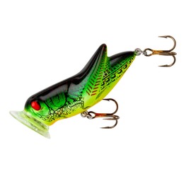 Rebel Crickhopper Popper Fishing Lure - Fire Tiger, 1 3/4-Inch, 3/16 ounce