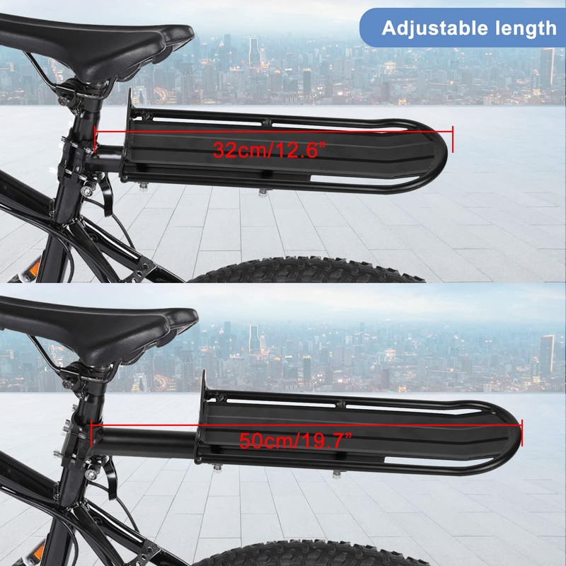 Pannier Rack Mountain Bike, Bicycle Pannier Rack Rear Adjustable 20