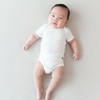 KYTE BABY Short Sleeve Unisex Baby Bodysuits, Rayon Made From