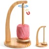 Wool Unwinder, Yarn Roll Holder, Magnetic, Wool Roller, Rotating Wood,