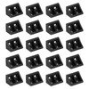 sourcing map 20Pcs Plastic Corner Braces, 90 Degree Corner Bracket,