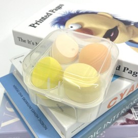 Orange Waterdrop Egg Puff Set of 4 Set 3ea