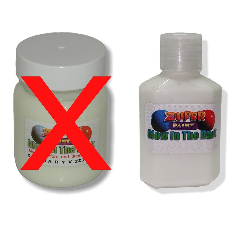 Zuperpaint 30ml Glow in The Dark Aqua Paint