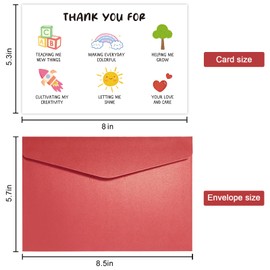 SuperShunhu Funny Thank You Card for Teachers, Appreciation Card for Nursery Teacher, Teacher’s Day Card, Birthday Card, Thank You for Your Love And Care