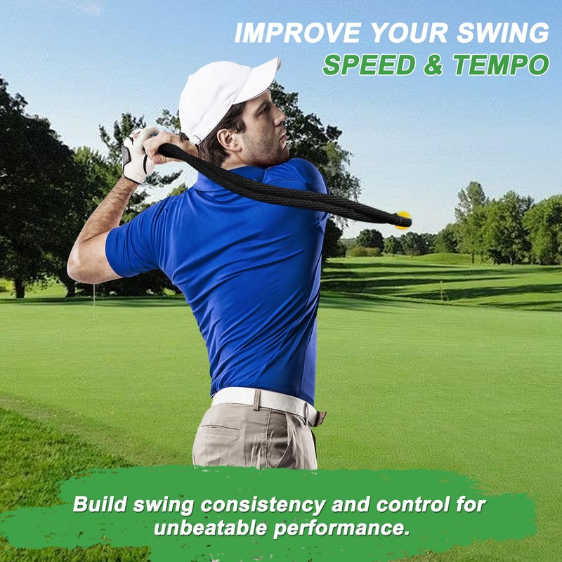 Cusprtm Golf Rope Swing Trainer, Professional Golf Swing Rope Training
