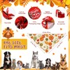 Sanwuta 120 Pcs Fall Dog Bandanas Bulk Thanksgiving Dog Bandanas
