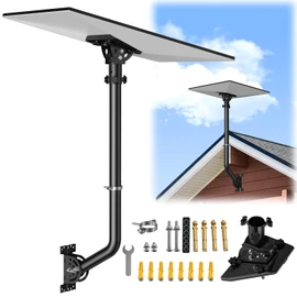 Starlink Gen 3 Mount – 360° Adjustable Starlink Pole Mounting Kit with Gen3 Pipe Adapter, 24" Long Wall Mount Bracket for Standard V3 Satellite Internet Kit, Star-Link Pole Mount for Roof
