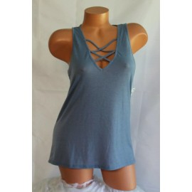 MATERIAL GIRL ACTIVE (M) Gym Workout Sport Top INFINITY Tank GIRL SQUAD Metallic