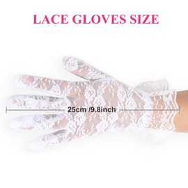 Nacorulu Lace Gloves for Women Tea Party,Premium Quality Meets Feminine Design Redefine Your Style (Rose Pink)