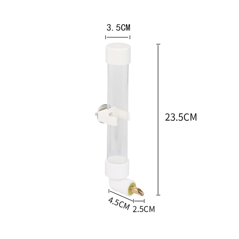 Bird Water Drinker Automatic Parrot Conure Cockatiel Water Dispenser Bird