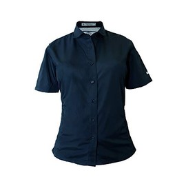 Tiger Hill Ladies Pescador Polyester Fishing Shirt Short Sleeves (Navy, X-Small)