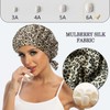 Cocheng - Gorro de seda 100% de morera para dormir