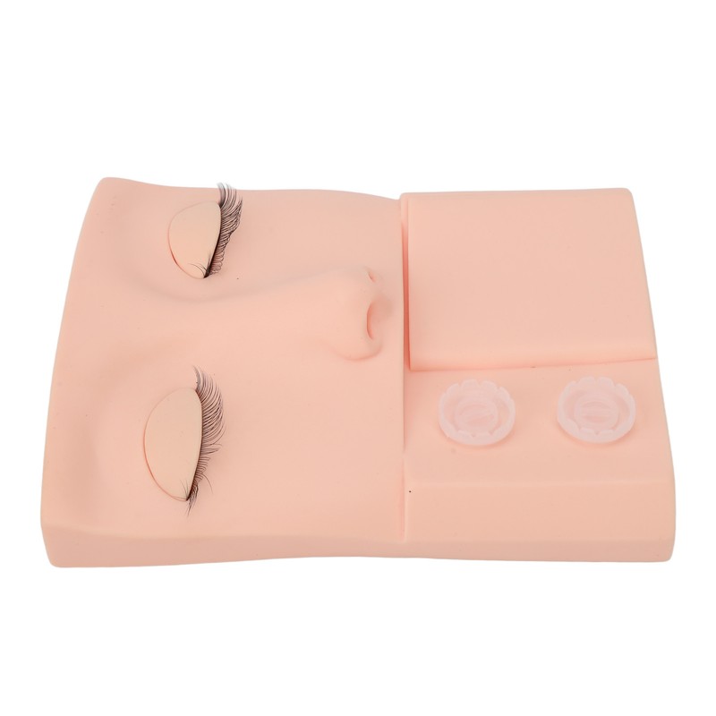 Lash Mannequin Head Replaceable Eyelid Eyelash Extension Practice Makeup Training