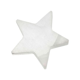 NKlaus Selenite Charging Plate Star 10cm - Healing Stone Cleaning & Energy Work Ideal for Charging Gemstones, Handmade Polished Plate for Spirituality