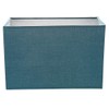 Contemporary and Stylish Vivid Teal Linen Fabric Rectangular Lamp Shade
