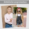 TIESOME 2PCS Adjustable Kids Elastic Belts, Stretch Waist Belts Black