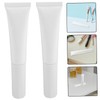 Baluue 2Pcs Refillable Travel Bottle with Flocked Head Compact Plastic
