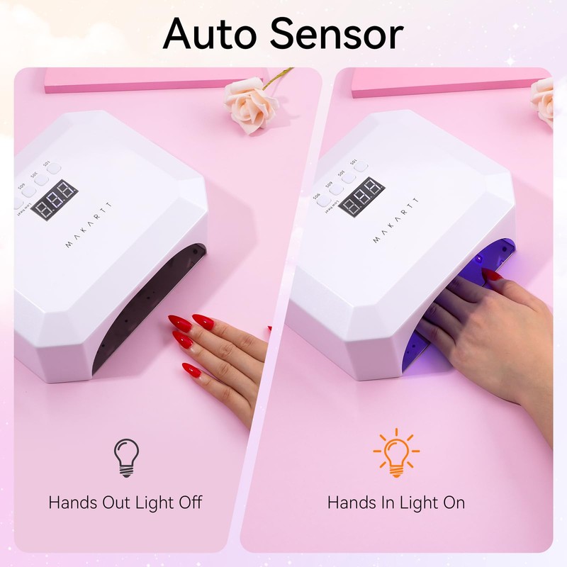 Makartt UV Gel Lamp, 36W LED Nail Light for Gel