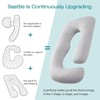Sasttie Pregnancy Pillows for Sleeping, U Shaped Cooling Full Body