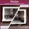 Hasipu Vanity Mirror with Lights, 24.2" x 19.7" LED Makeup