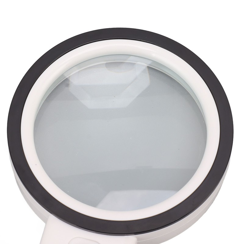 30X Handheld Large Magnifying Glass UV Banknote Inspection Magnifying Glass