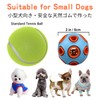 SCHITEC Dog Balls with Bell Sound, [4 Pack] Rubber Bouncy
