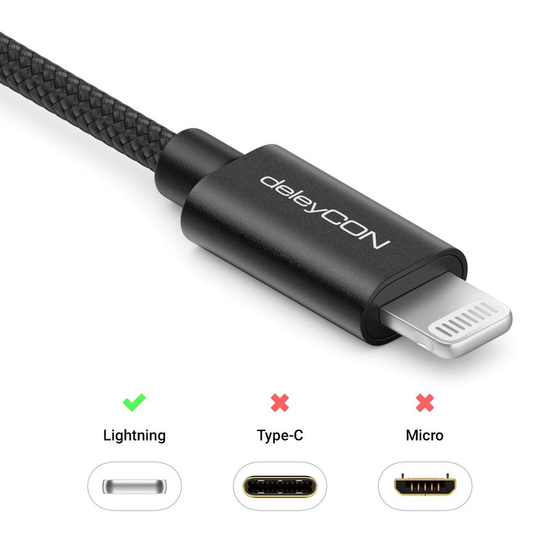 DeleyCON Lightning Cable, Nylon