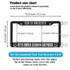 Front License Plate Bracket Black and White License Plate Frames