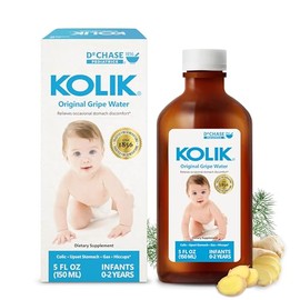 Dr. Chase Kolik Agua de gripe original para bebés, alivio de cólicos, gases y molestias para recién nacidos y bebés, gotas de gas para bebés con aceit