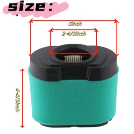 792105 MIU11515 Air Filter 492932 Oil Filter Compatible with Briggs and Stratton 407777 4163205 4163206 445877 445667 593435 593240, for Craftsman Lawn Mower, for John Deere D170 D155 D110 LA165 D160