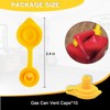 Oraivy 12 PCS Universal Yellow Gas Can Vent Caps, Fuel