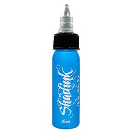 Shadink Tattoo Ink Professional Tattooing Inks for Color Portrait, Black & Gray Style 1oz (Azure Blue)