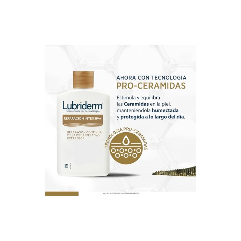 Lubriderm Crema Corporal Intense Repair 400ml - Paquete de 3