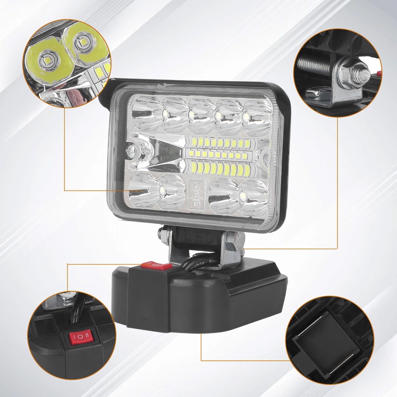 3in LED Work Light with Stand Cordless Lamp for Outdoor