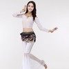Baisdan Belly Dance Belt Belly Dance Skirt with Glitter Sequins