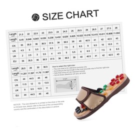 FRCOLOR 1pair Cozy Acupressure Therapeutic Home Foot Massage Shoes for Relaxation Daily Use for Men and