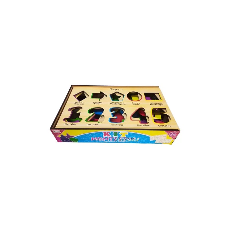 Kit Montessori Juego Didáctico Ensarte Y Secuencia