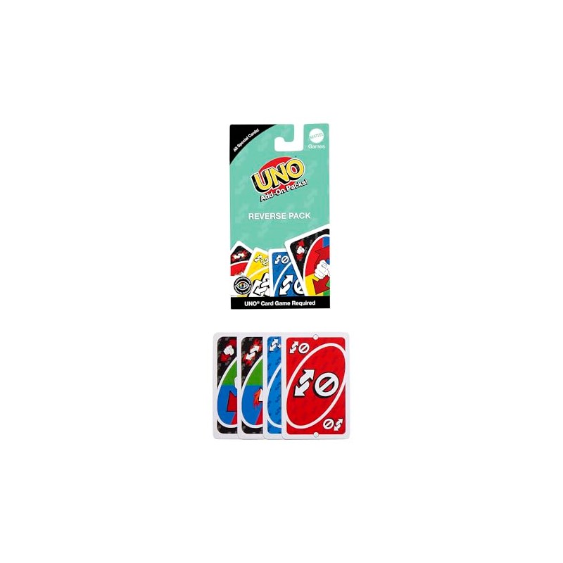 UNO Juego de Cartas Paquetes Complementarios, Expansión con Cartas Especiales