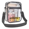 Clear Crossbody Bag Stadium Approved,Transparent Messenger Shoulder Bag for Concert,