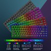 Snpurdiri 60% Wireless Gaming Keyboard and Mouse Combo,LED Backlit Rechargeable