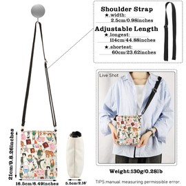 AKTAP Gravit-Falls Character Crossbody Bags Falls Journal Inspired Adjustable Shoulder Bag for Bill Ciph-r Fans Anime Gifts (CB, Gravit-Falls Character CB-HT)