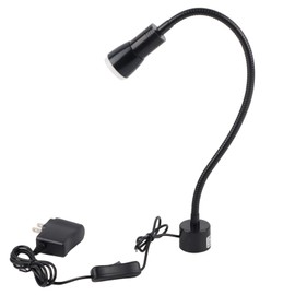 5W LED Sewing Machine Light Flexible Gooseneck Work Lamp with Magnetic Base for LatheUS Plug 110‑220V