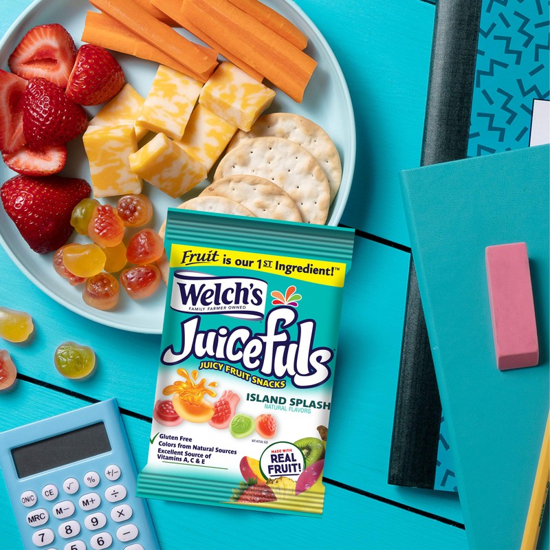 Welch's Juicefuls Juicy Fruit Snacks, Island Splash, Fruit Gushers, Gluten